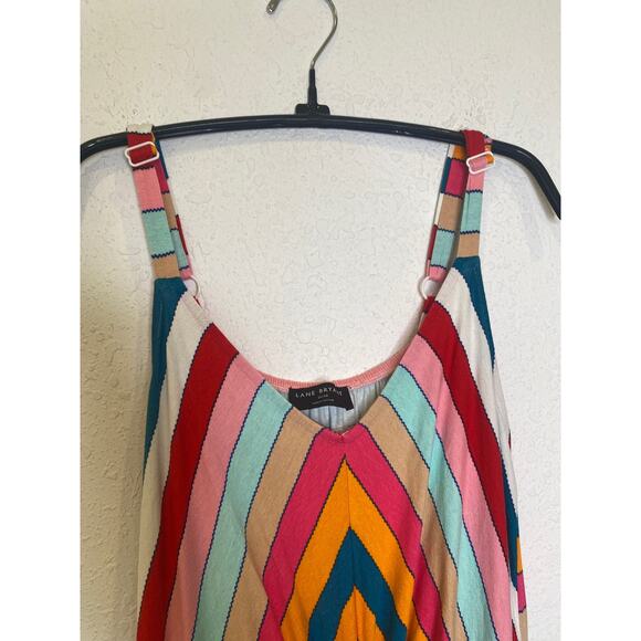 Lane Bryant Colorful Chevron Stripe Mid-Calf Sheath Dress EUC Sz 14/16 Knit - Picture 4 of 15